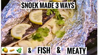 Stuffed fish braai recipes  Snoek fish made 3 ways  South African Food Vlogger [upl. by Gardel587]