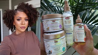 Keeping My Natural Hair Healthy With MOISTURE  African Pride Moisture Miracle Collection [upl. by Izawa797]