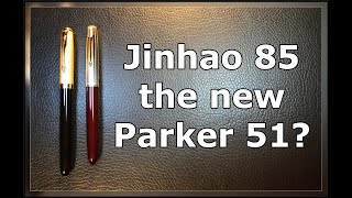 Jinhao 85 Fountain Pen Unboxing and Review 2021 Is this the ACTUAL Parker 51 Reissue [upl. by Calv]