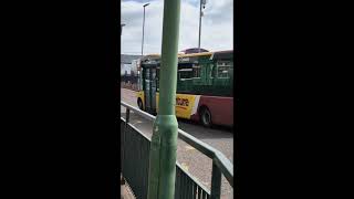 Seen at a bright Consett bus stn are Go North East Solo SR 641 and Volvo B9TLs 6047 amp 6189 [upl. by Oilisab]