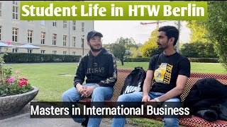 HTW BERLIN CAMPUS TOUR Student Life Master in International Business Public University Germany [upl. by Ihcego395]