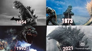 Evolution of Godzilla Roars  From 19542019 [upl. by Enrol286]