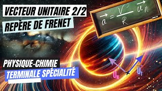 Les vecteurs unitaires 22  Repère de Frenet  Terminale spécialité physique chimie cours [upl. by Aneehsyt]