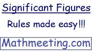 Significant Figures  Rules made easy [upl. by Bohun975]