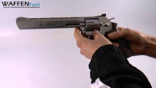 Dan Wesson 8 Zoll CO2 Revolver 45 mm BB vernickelt CO² Waffentest [upl. by Vocaay]