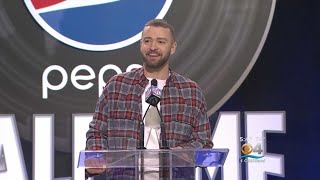 Timberlake Prepares For Third Super Bowl Halftime Show A Record [upl. by Oderfigis]