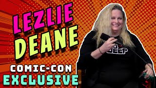 Lezlie Deane Comic Con Interview  GIVEAWAY [upl. by Ledah]