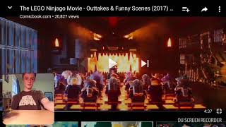 Reacting to Lego Ninjago Movie outtakes and bloopers [upl. by Candace]