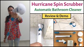 Hurricane Spin Scrubber  Automatic Bathroom Cleaner Review amp Demo  Her Fab Way [upl. by Wolfe775]