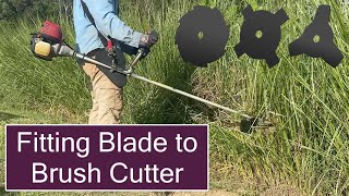 Fitting a Blade to a Honda String Trimmer [upl. by Fosque626]