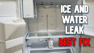 Samsung Refrigerator Ice BuildUp and Leaking Water Inside Drawers  How to Fully Fix it Forever [upl. by Nyliak]