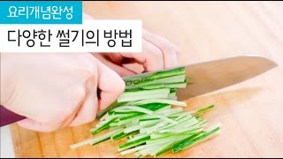 요리개념완성 칼 쓸 줄 모르는 초보 주목 다양한 썰기 방법 공개 The concepts of basic cooking  Chopping and Slice [upl. by Ardried]