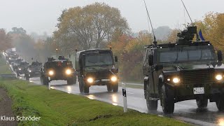 3 km Bundeswehrkolonne bei Storkau Heidesturm 2020 [upl. by Lillywhite]