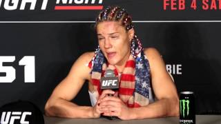 Felice Herrig UFC Fight Night 104 postfight interview [upl. by Anaitak393]