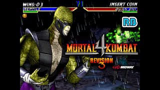 1997 60fps Mortal Kombat 4 Reptile Master24 ALL [upl. by Ixela622]