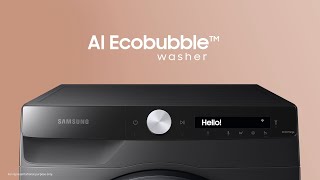 Samsung AI Ecobubble™️ Washing Machine AI Control [upl. by Hedelman]