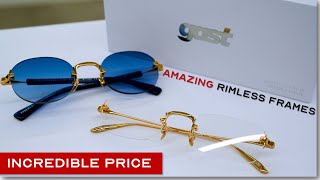 The Luxury Rimless Glasses you can Actually Afford  Gast Rimless Showcase [upl. by Irving188]