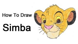 How to Draw Simba Lion King [upl. by Redliw1]