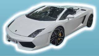 2012 LAMBORGHINI GALLARDO SPYDER SPORTS CAR IN WHITE [upl. by Irrabaj]