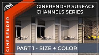 CineRender Surface Settings Series Part 1 Size and Color Channel in ARCHICAD [upl. by Simons]