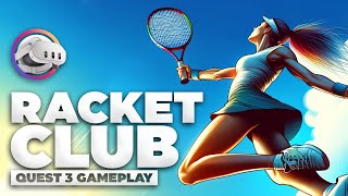 Racket Club  Gameplay Meta Quest 3  Découverte et impressions [upl. by Emilie813]