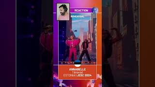 REHEARSAL ESTONIA 🇪🇪 JUNIOR EUROVISION 2024  Annabelle  quotTänavadiquot  REACTION [upl. by Yecies983]