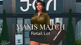 Maxis Match Retail Lot YOU NEED TO DOWNLOAD  Sims 4 CC Build Review By BunsBunss [upl. by Adria]