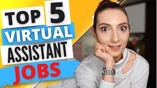 Top 5 Virtual Assistant Jobs FROM HOME for beginners with NO EXPERIENCE  Remote online jobs [upl. by Aihsiyt]