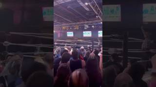 Lince Dorado nails a Shooting Star Press after Cowpoke Paul takes out Erica Leigh at FEST Wrestling [upl. by Asyram48]