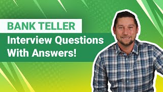 Bank Teller Interview Questions with Answers [upl. by Valli]