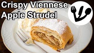 Apple Strudel  The Crispy Viennese Treat Apfelstrudel Recipe [upl. by Hally]