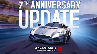 Asphalt 8  7th Anniversary Update Trailer [upl. by Narruc315]