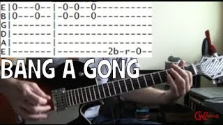 T Rex Bang a Gong Tab  Get it On Guitar Chords amp Guitar Lesson also Power Station Guitar Tab [upl. by Navi583]