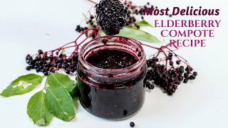 The Best Delicious amp Easy Elderberry Compote Recipe [upl. by Aneerehs]