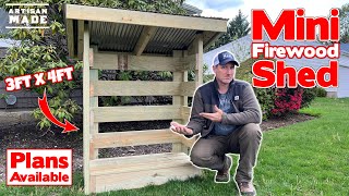 DIY FIREWOOD STORAGE BUILD Start to Finish [upl. by Akinot444]