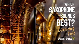 Which Saxophone Sounds the Best to YOU [upl. by Troyes]