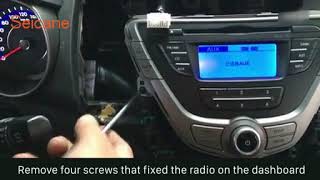 How to Remove and Upgrade Android GPS Sat Nav Car Radio in Hyundai ELANTRA Stereo Installation [upl. by Kalvin]