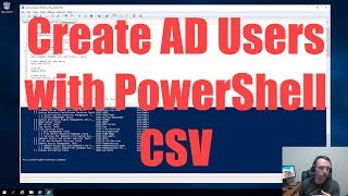 PowerShell create multiple users [upl. by Hofstetter]