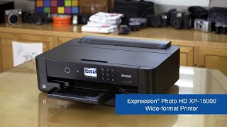 Epson Expression Photo HD XP15000 Printer  Take the Tour [upl. by Icyaj]