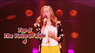 Top 5  The Voice of Kids 4 [upl. by Chaney]