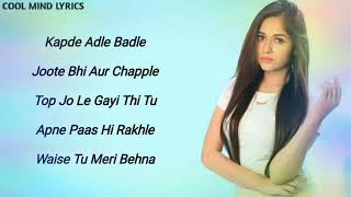 Yaara teri meri yaari  Female Version Full song lyrics Happy Friendship day Jannat Zubair [upl. by Philcox]