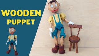 How To Make a Wooden PuppetMarionette  quotLowiekequot 😍 [upl. by Nomal]