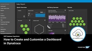 How to Create and Customize a Dashboard in Dynatrace SAP Commerce  SAP Micro Learning [upl. by Yanetruoc]