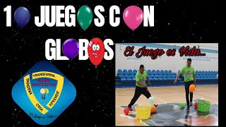 10 Juegos con Globos 🎈 [upl. by Bound241]