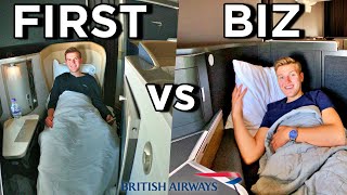 British Airways FIRST CLASS vs NEW BUSINESS CLASS  Are Club Suites Better [upl. by Idas228]