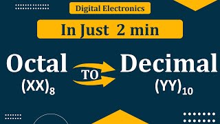 Decimal to OCTAL conversion Number Systems [upl. by Alahcim]