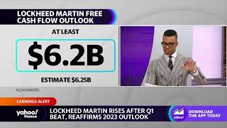 Lockheed Martin stock rises on Q1 earning beat reaffirms 2023 outlook [upl. by Hendren213]