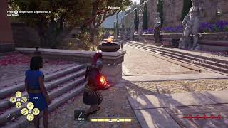 first time using legendary hades bow flaming arrows ac odyssey gameplay [upl. by Ing]