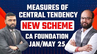 Measures of Central Tendency  CA Foundation JanMay 25  Statistics Chapter 1 CA Foundation  ICAI [upl. by Atnoek]