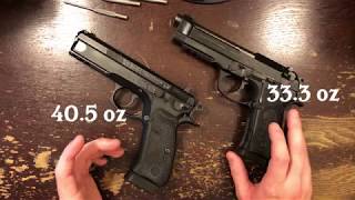 Beretta 92A1 vs CZ75 SP01 Tactical Review  AllMetal Magic [upl. by Nevil]